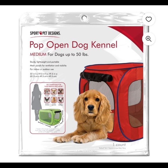 Medium Pop Open Portable Kennel - Picture 3 of 6